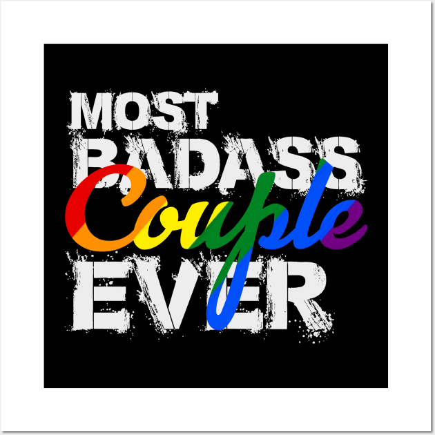 Badass LGBT Gay Couple Wall Art by Kat dennings